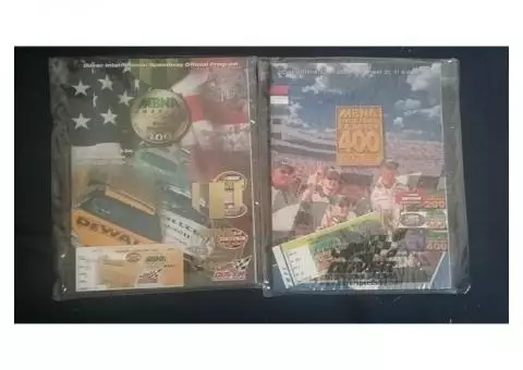 Two (2) Collectible Dover International Speedway Official Programs